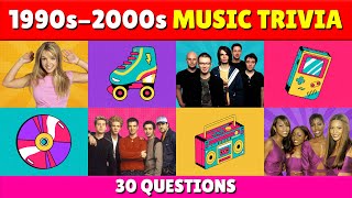 Ultimate Music Trivia Challenge: Test Your 90s and 2000s Music Knowledge!  | Quiz Pop