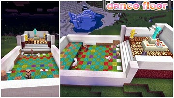 how to make dance floor in minecraft || minecraft build hacks || ssm don