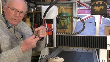 327- 6012 CNC router machining 12mm aluminium plate, 7 x 14 CNC mini  lathe