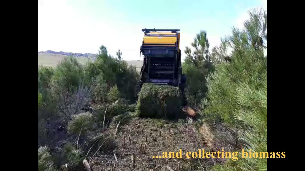 Biobaler trails (Spain) mulching and baling YouTube
