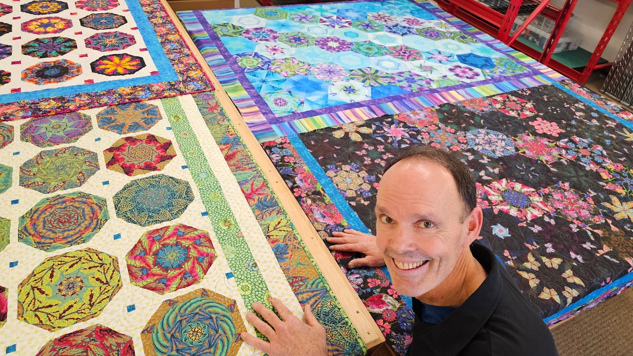 KALEIDOSCOPE QUILT FROM ANY FABRIC!