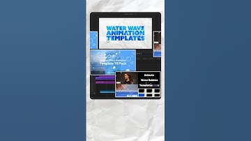 가장 쉽게 물결자막 효과 만들기 Water Wave Text Animation #template #premiereprotutorial #wavewarp