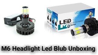 Unboxing M6 led headlight for all Car and bike | Testing