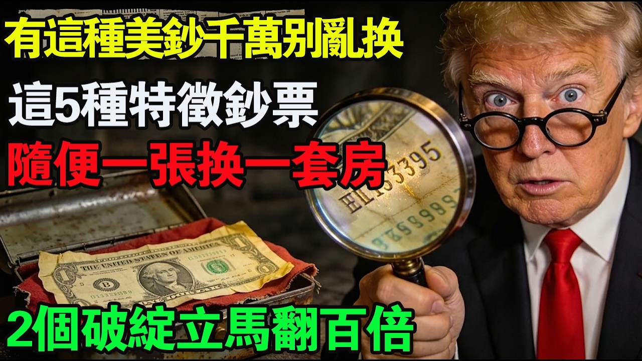 舊美鈔千萬別去銀行換！這 5 種「稀有美金」隨便一張換一套房？#舊美鈔 #美金收藏 #星號鈔