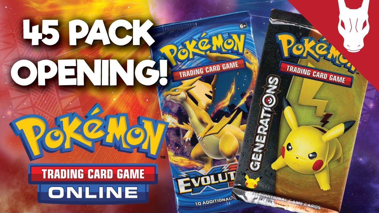 Pokemon TCG Online 45 Pack Opening! YouTube