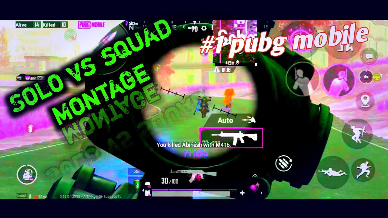 Solo vs Squad Pubg Mobile Montage #Finisher - YouTube