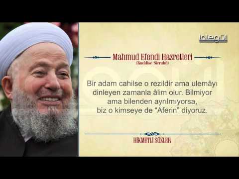 Mahmud Efendi Hazretlerinin Hikmetli Sözleri Bölüm 1