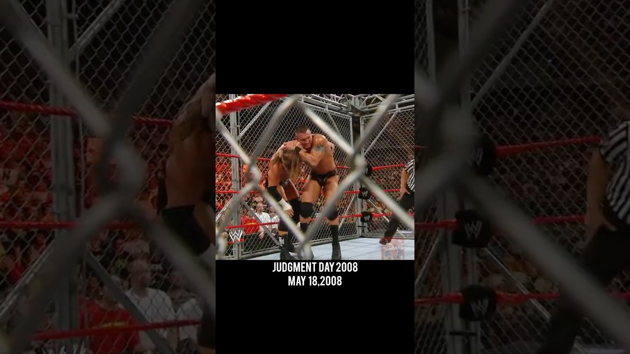 Randy Orton vs Triple H Steel Cage WWE Championship Match: Judgment Day 2008 
