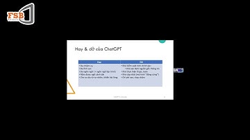 Ưu và nhược điểm của ChatGPT | Hội thảo quản trị Viện Quản trị & Công nghệ FSB