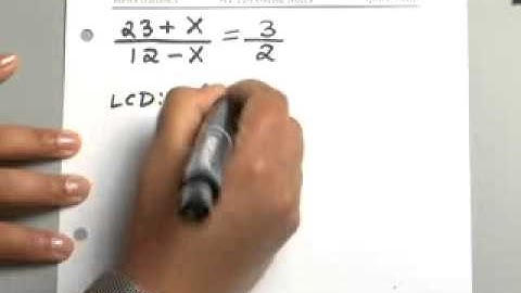 6.7.1 Rational Expressions: Applications of R.E.: Number Problem