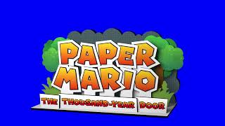 Paper Mario TTYD Remake Logo 60fps Recreation (Bluescreen, 2 versions)
