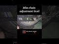 Bike chain correct adjustment  level ns200 ns200tamil bikemaintenance bikemaintenancetips