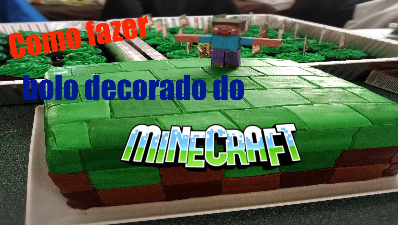 AlessandraFigueiredo on X: #Minecraft #Bolotemático Bolo massa