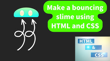 Make a bouncing slime using html and css #slime #html #css