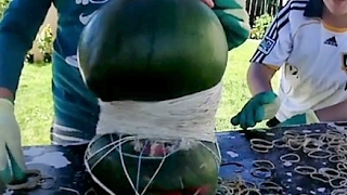 EXPLODING WATERMELON CHALLENGE!