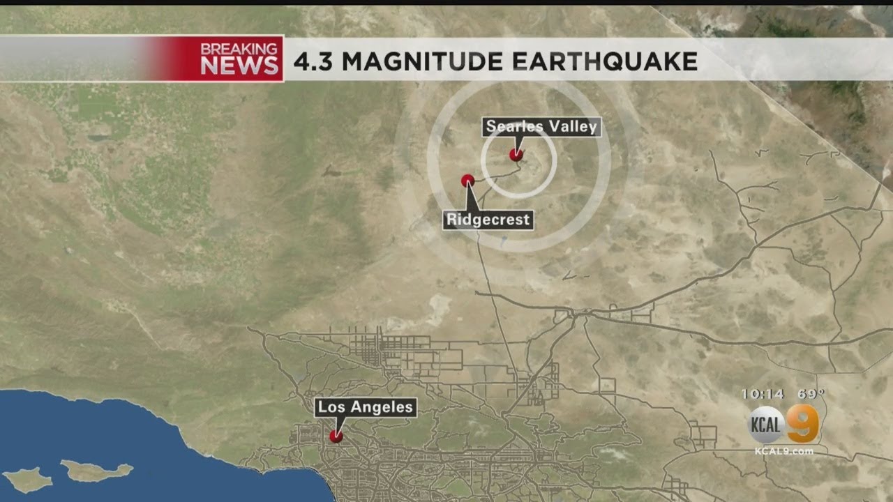 4.3-Magnitude Earthquake Strikes Near Searles Valley - YouTube