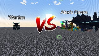 Warden vs Alex's Caves  Mob Battle  Minecraft