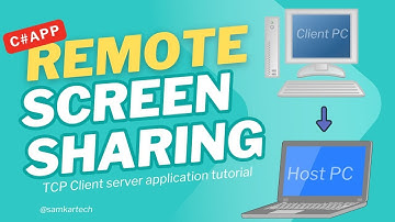 C# Screen Sharing & Remote Control: TCP Client-Server Application Tutorial