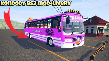 Kondody Bs3 Bus Mod in Bus Simulator Indonesia - Bussid Bus Mod - Bussid Car Mod - Bussid Truck Mod
