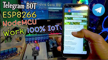 Cara kontrol lampu pakai chat Telegram BOT ESP8266 NodeMCU IoT 100% Work & Free sketch code