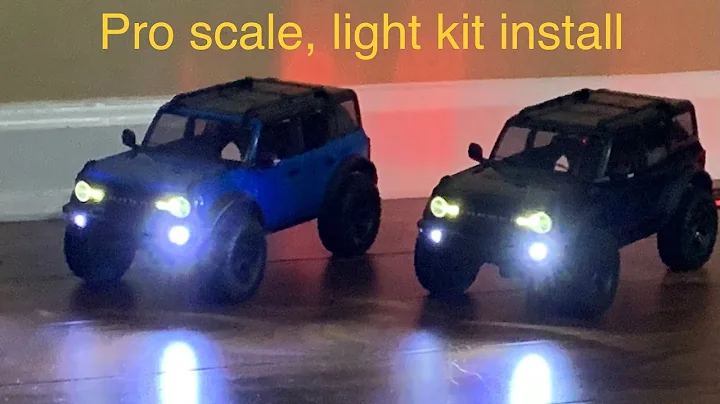 Traxxas TRX4M Installing Pro scale light kit