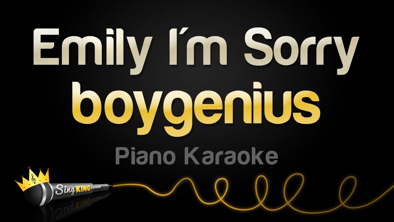 boygenius Emily I'm Sorry (Karaoke Version) YouTube