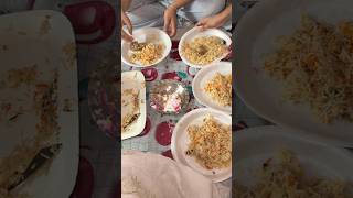Aaj bnayi 3kg chicken biryani 🍗😍 #arshiofficial #viral #biryanirecipe #biryani #shorts #chicken