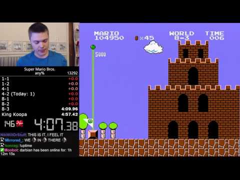 Видео: Super Mario Bros. пребиха за по-малко от пет минути