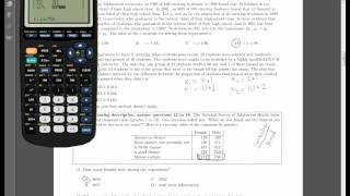Stats 221 - Practice Exam 4 - #17, #18