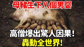 雲南母豬生下八個男婴，視頻曝光令人咋舌！高僧爆出驚人因果，轟動全世界!【悟道小師父】#風水 #命理 #法師