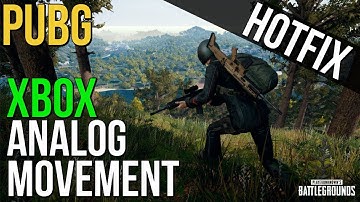PUBG Xbox Analog Movement Hotfix & Player Reporting