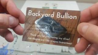 Silver stacking unpacking YouTube community additions. This stop on my journey is Backyard Bullion