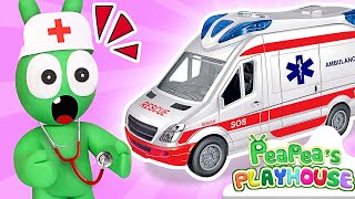 Pea Pea and Bluey Play Pretend Doctor Game | Pea Pea's Playhouse - Kids play