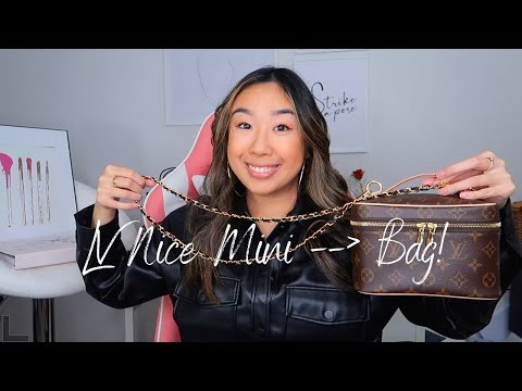 Louis Vuitton Nice Mini  How to turn it into a crossbody bag! 