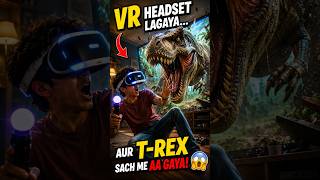 VR Headset Lagaya... Aur T-Rex Sach Me Aa Gaya! 😱🦖 #shorts #funny #comedy #viral #trending