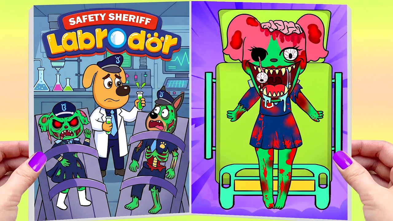 ⁣[ Paper DIY ] ❤️ Making Quiet Book | O.M.G! Zombie Sheriff Papillon in the Hospital! Save Her NOW! 😱
