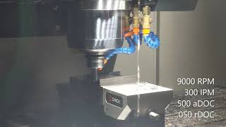 Maxmill Vertical CNC Machining Center Cutting Demo