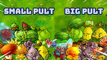 PvZ1 Fusion 3.1 Challenges!!! Team Small Pult Vs Team Big Pult | Who Will Win???