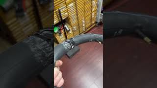 When you run out of patch kits 🤨. A customer tried to patch their tube with gorilla tape. #bike