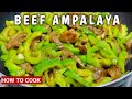 How to cook perfect stir fry beef with bitter gourd with oyster sauce recipe  beef with ampalaya