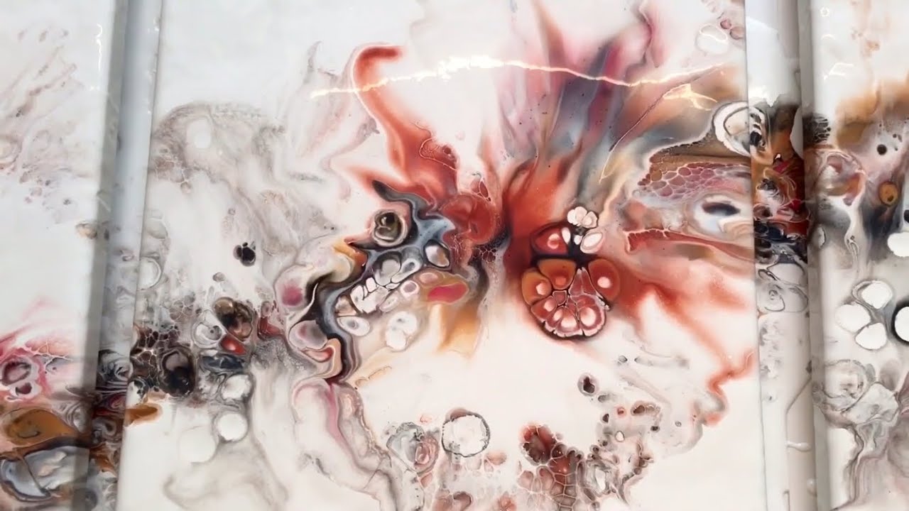Acrylic Pouring #82: DUTCH POUR TRIPTYCH ️ARTEZA METALLICS AWSOME 😱 ...