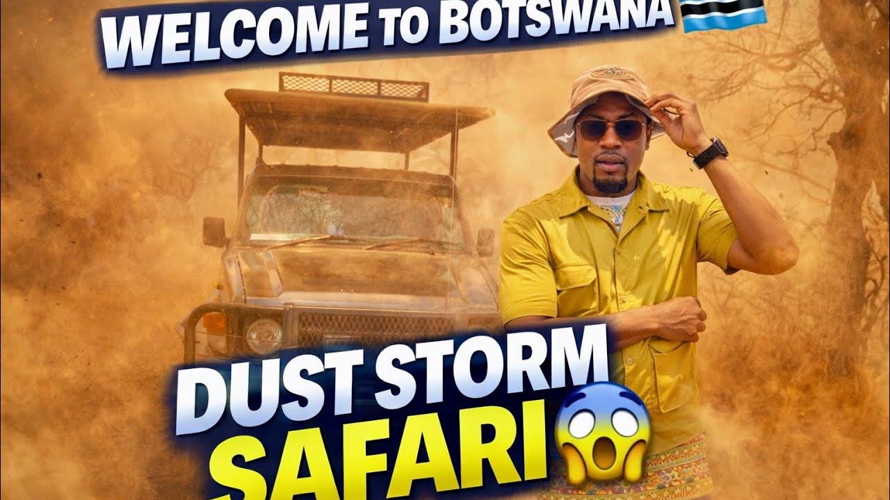Welcome to Botswana 🇧🇼 | Safari Adventure Caught in a Dust Storm