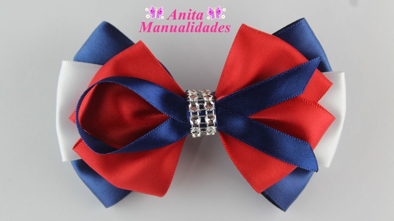 Moño Escolar Elegante | Anita Manualidades - YouTube
