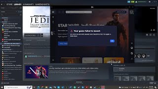 Star Wars Jedi: Fallen Order - BYPASS: "Your game failed to launch" on Steam screenshot 1