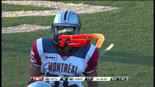 Brian Bratton 46 yard reception in Hamilton - July 29, 2011