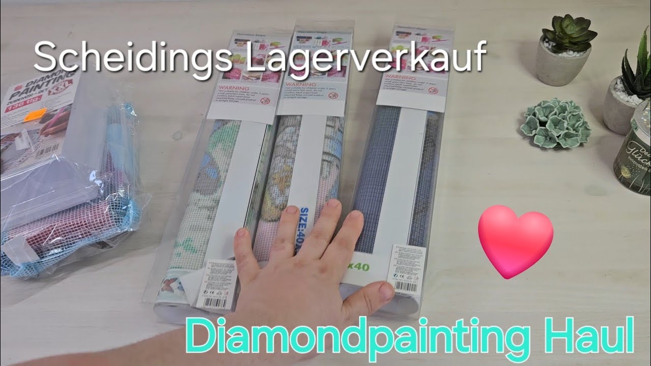 Shopping im Lagerverkauf von Scheidings. Diamondpainting Edition 😍