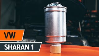 Cоmo cambiar filtro de combustible VW SHARAN 1 [VÍDEO TUTORIAL DE AUTODOC]