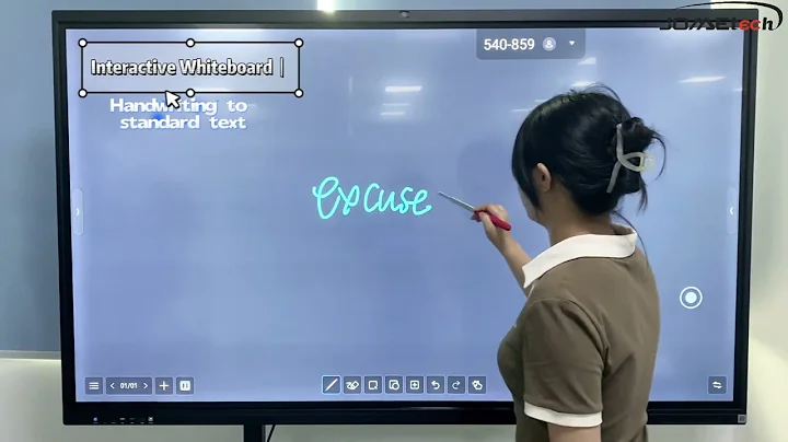 Touch interactive board handwriting input