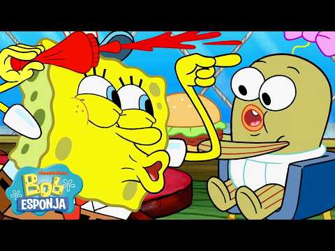 Bob Esponja | 90 Minutos dos Melhores Episódios no Siri Cascudo 🍔 | Bob Esponja em Português