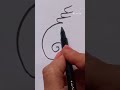Draw With Number 6/Number Drawing Idea/Beginners Drawing Easy #art #numbers #youtube #shorts